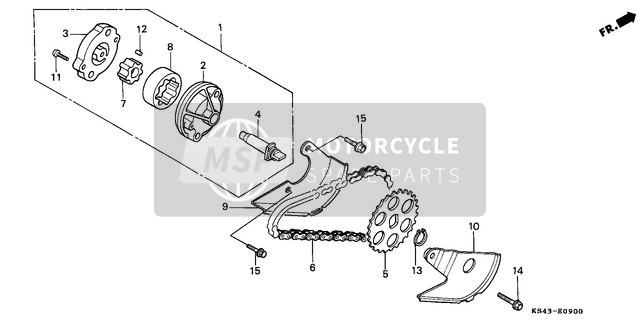 Honda CN250 1990 Oil Pump for a 1990 Honda CN250